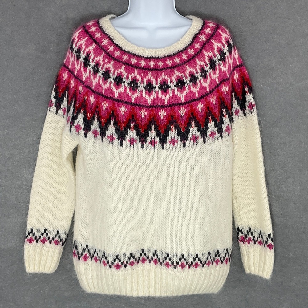 L.O.G.G. H&M Fair Isle Sweater Pullover Crew‎ Neck Wool Winter Warm Cozy Sz S